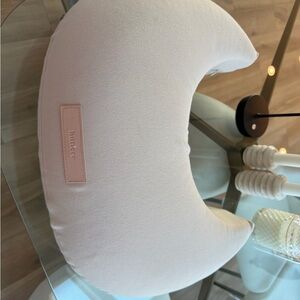 butter Nursing Pillow and Pregnancy pillow  - Soft Light Pink Crescent Support